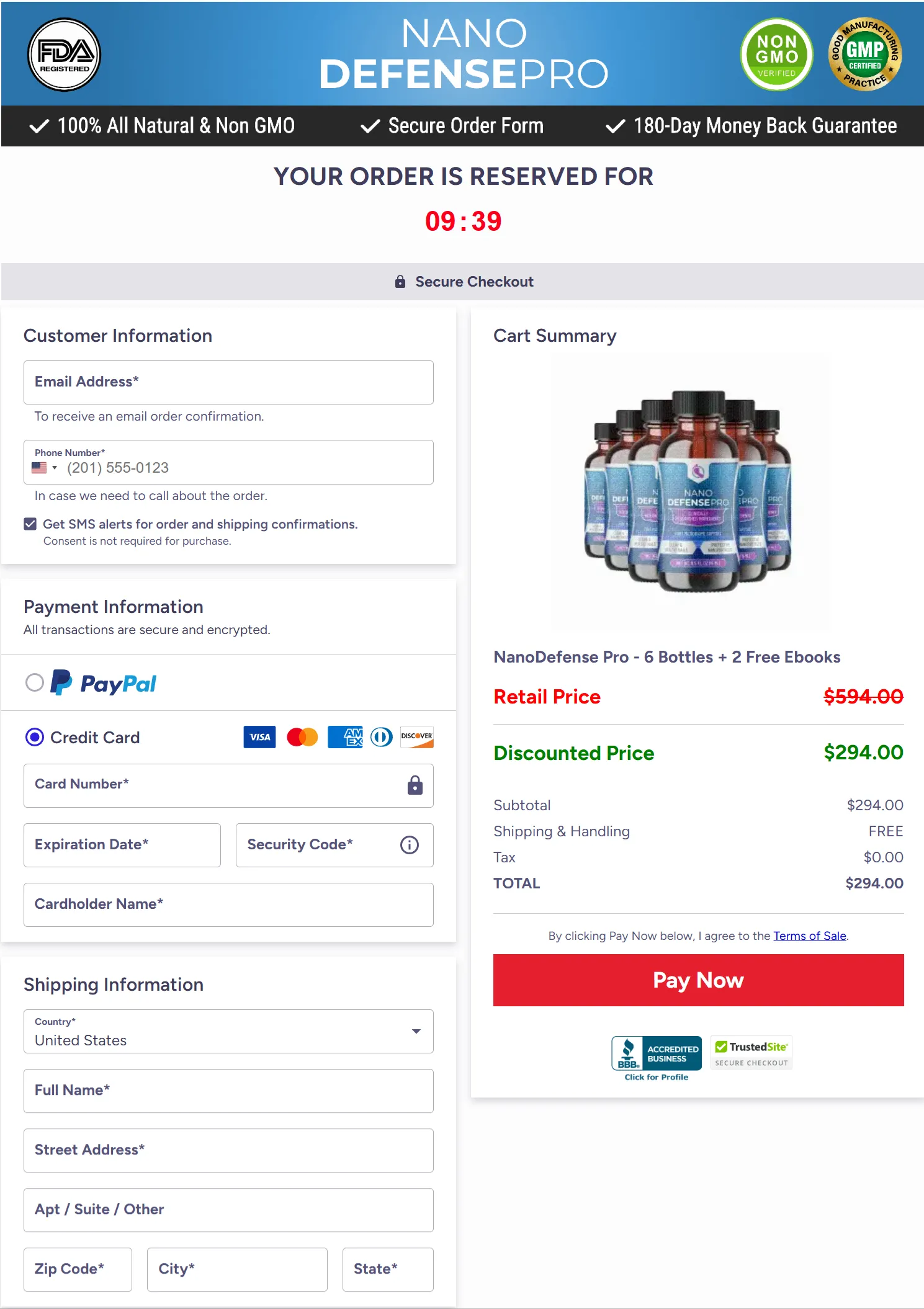 NanoDefense Pro order